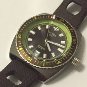 Zodiac Sea Dragon Brown Green Watch